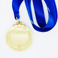 Qualitäts-kundenspezifische Goldmalerei-Preis-Medaille mit Bändern